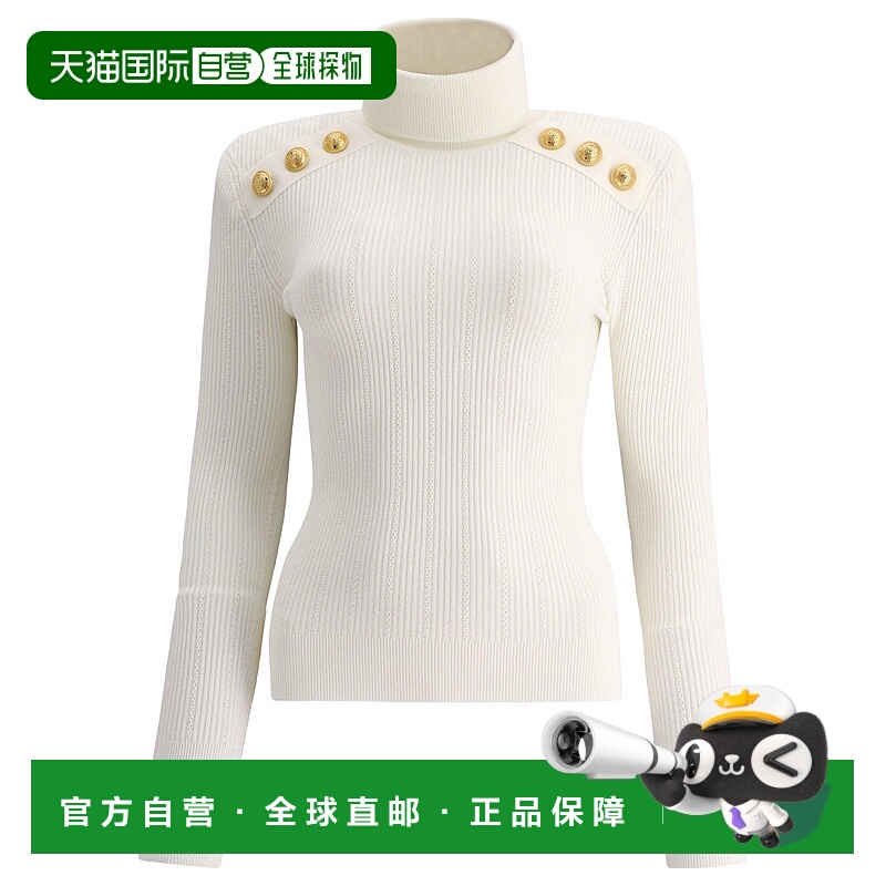 1h可退 香港直邮BALMAIN 女士针织衫 YF0KH000KB000FA AW2022 灰