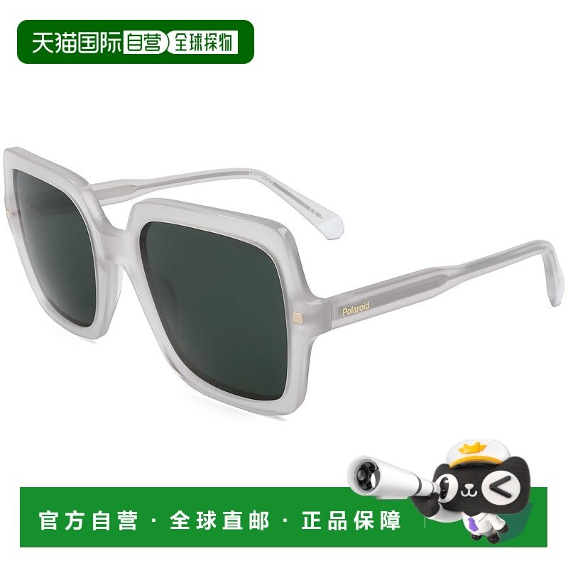 自营 polaroid宝丽来女士55毫米绿色太阳镜-灰色 美国奥莱直发