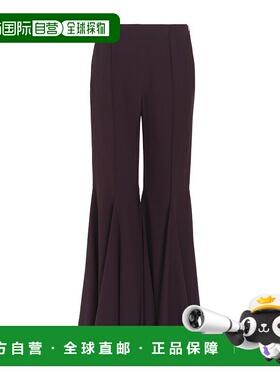 香港直邮Chloe 绉缎喇叭裤 CH25SPA09355休闲裤阔腿裤直筒裤