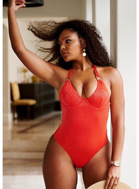 jmp【美国奥莱】直发 波拉波拉岛连体泳衣 - Blaze Lurex - 橙色