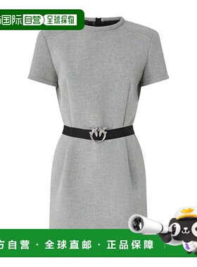 香港直邮PINKO 女士连衣裙 106084A2ZQI42 AW2025 灰色 Pinko Pin