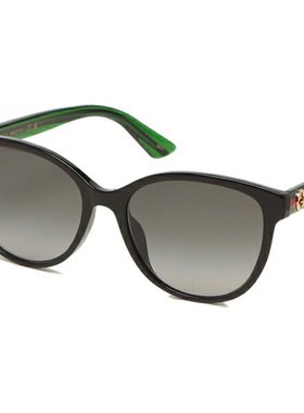 日本直邮Gucci 太阳镜 亚洲款 绿灰色 女士 GUCCI GG0703SKN 002