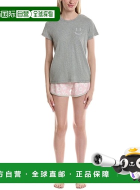 自营PJ Salvage 2pc Live Grate Pajama Set - pink 美国奥莱直发