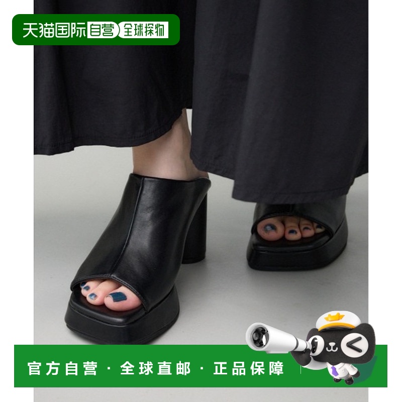 日本直邮AZUL BY MOUSSY 女士厚底方头凉鞋 250HAC55140F
