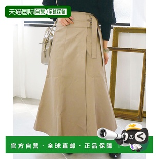 百褶裙 女士拉链后扣腰带设计裹裙风格 2067 日本直邮GeeRA 1h可退