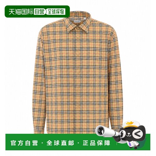 香港直邮BURBERRY 男士衬衫 8130238B9368 AW2026 花色 Embroider
