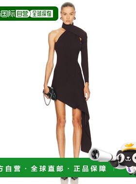 1h可退 香港直邮Courreges 女士 裹身罗纹连衣裙 425MRO722FI0001