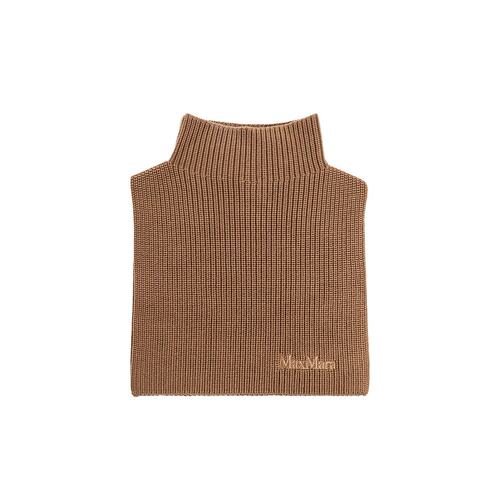 MAX MARA 女士围巾 4746055206001 AW2025 棕色 针织披肩