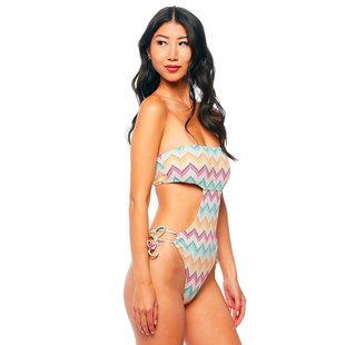 jmp【美国奥莱】直发 马尔代夫抹胸剪裁连体泳衣 - 万花筒 - 多色