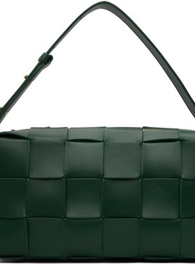bottegaveneta葆蝶家女士绿色单肩包时尚潮流经典百搭