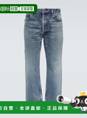 香港直邮Saint Laurent 圣罗兰 男士 Mick 直筒牛仔裤