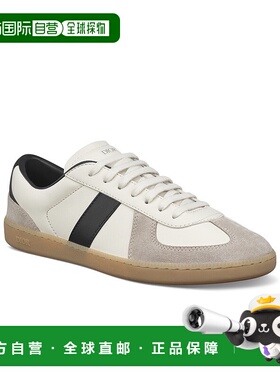 自营1h可退 欧洲直邮Dior迪奥 B01系列男士黑色/白色光滑牛皮革Di