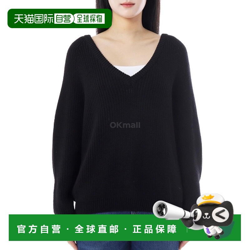 韩国直邮Baserange Danube 黑色 V 领运动衫 (PUDVN-OC-AU25) V领