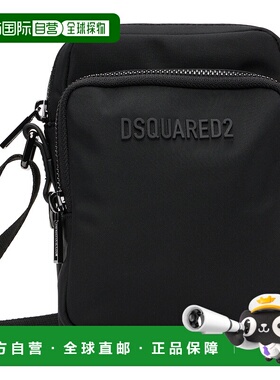 1h可退 香港直邮Dsquared2 二次方 男士 黑色 Urban 斜挎包 CBM00