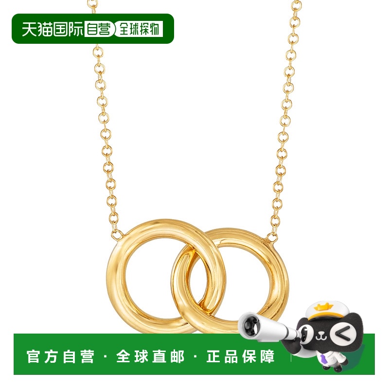 自营 Ross-Simons 意大利 14 克拉黄金互锁圆形项链 - 16 英寸 美