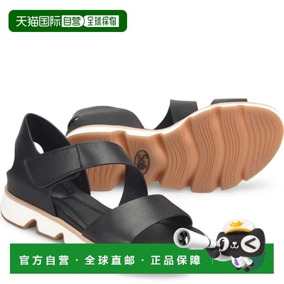 自营Sofft Mandi SF0099301 Sandals Black Leather Ripple Cut S