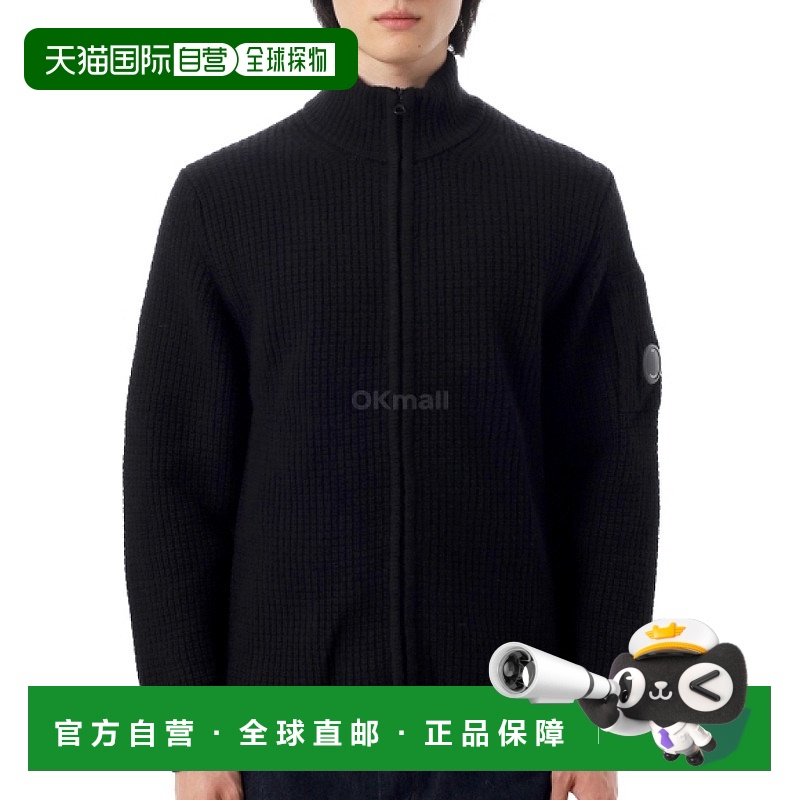 韩国直邮CP COMPANY 羔羊毛拉链开衫（19CMKN131A 110149A 999）