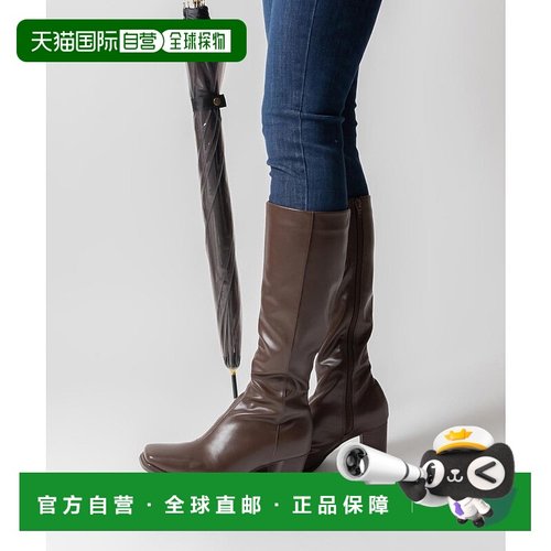 日本直邮RANDA 晴雨兼用弹力方头长靴 RA041BW12722 靴子长筒靴