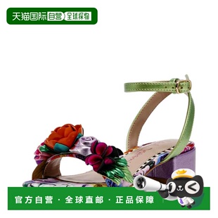 自营Betsey Johnson Darcy Heeled Sandal Pale Pink Floral  BK-