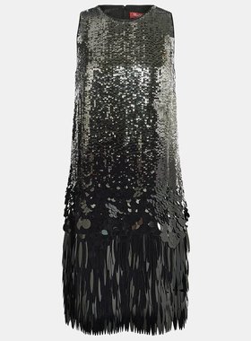 潮奢 MaxMara 麦斯玛拉 女士 Bevanda 珠片迷你连衣裙 001379