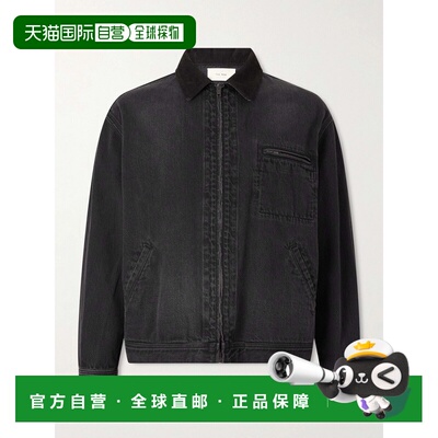 香港直邮The Row 男士 Tarquin 灯芯绒饰边牛仔布夹克 1349W4424