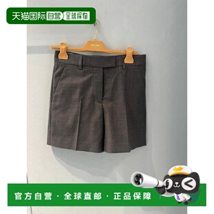 腰带环短裤 Miu MP198311RFSOOO 香港直邮Miu 1h可退