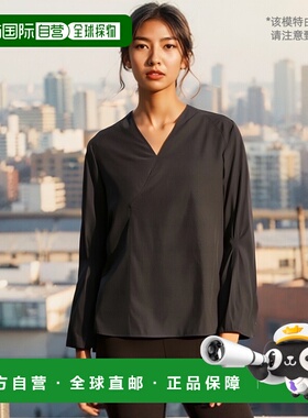 1h可退 日本直邮EVA MANN Helene 女士V领设计感百搭衬衫 6411015