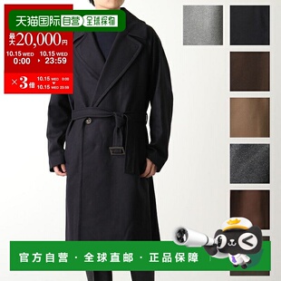 日本直邮HEVO 大衣 BRINDISI G725 布林迪西男士双排扣腰带切斯特