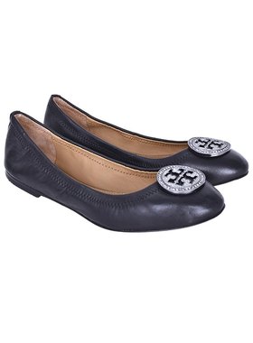 TORY BURCH 汤丽柏琦 /女士时尚徽标修饰平底皮鞋46084