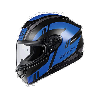 【日本直邮】OGK KABUTO头盔 AEROBLADE6 DYNA哑光黑蓝XXL（63-64