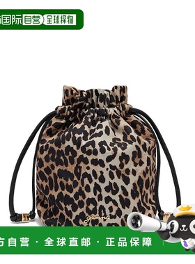 香港直邮GANNI 女士钱包 B3010069859 SS2026 棕色 Animalier pou