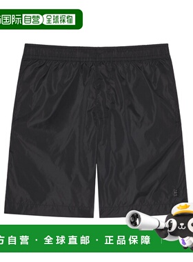 香港直邮Givenchy 4G细节松紧腰游泳短裤 BMA01E15NN泳衣