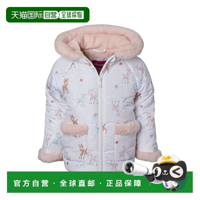 自营Wippette Deer Print Quilted Puffer Jacket - white 美国奥