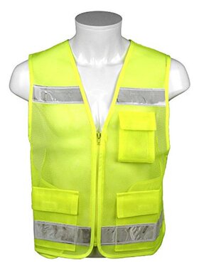 日本直邮Sk11藤原产业夜间室外安全警示荧光马甲黄色SK-PAT-ViY