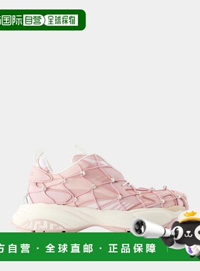 香港直邮VERSACE 女士运动鞋 10163801A11508 SS2025 粉红色 Vers