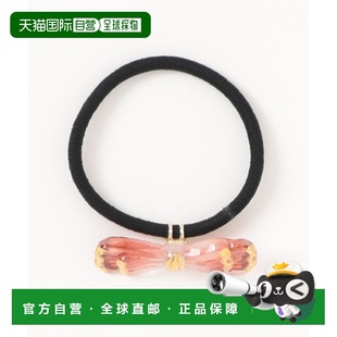 1h可退 日本直邮欧州航路 女士 复古玻璃纽扣 丝绒发圈 LAGZ6605