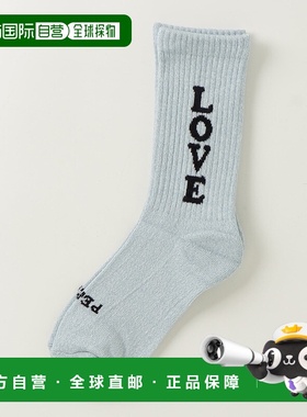 1h可退 日本直邮ROSTER SOX 女装 LOVE字母半拉链宽松袜 78159722