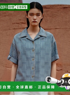 香港直邮KENZO 女士衬衫 FF52DC2496J4DB-0 SS2025 蓝色 Kenzo Ov