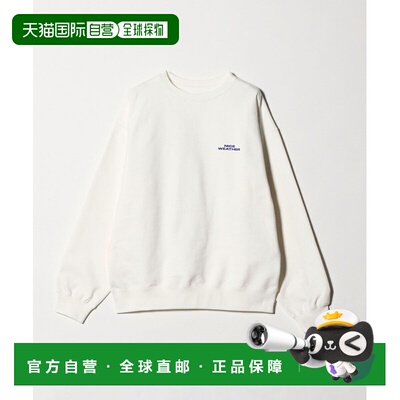 1h可退 日本直邮NICE WEATHER 男女同款 圆领卫衣 胸前印花宽松休