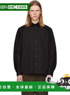 1h可退 香港直邮Sacai 男士 黑色衬衫 2603934M black黑色 舒适时