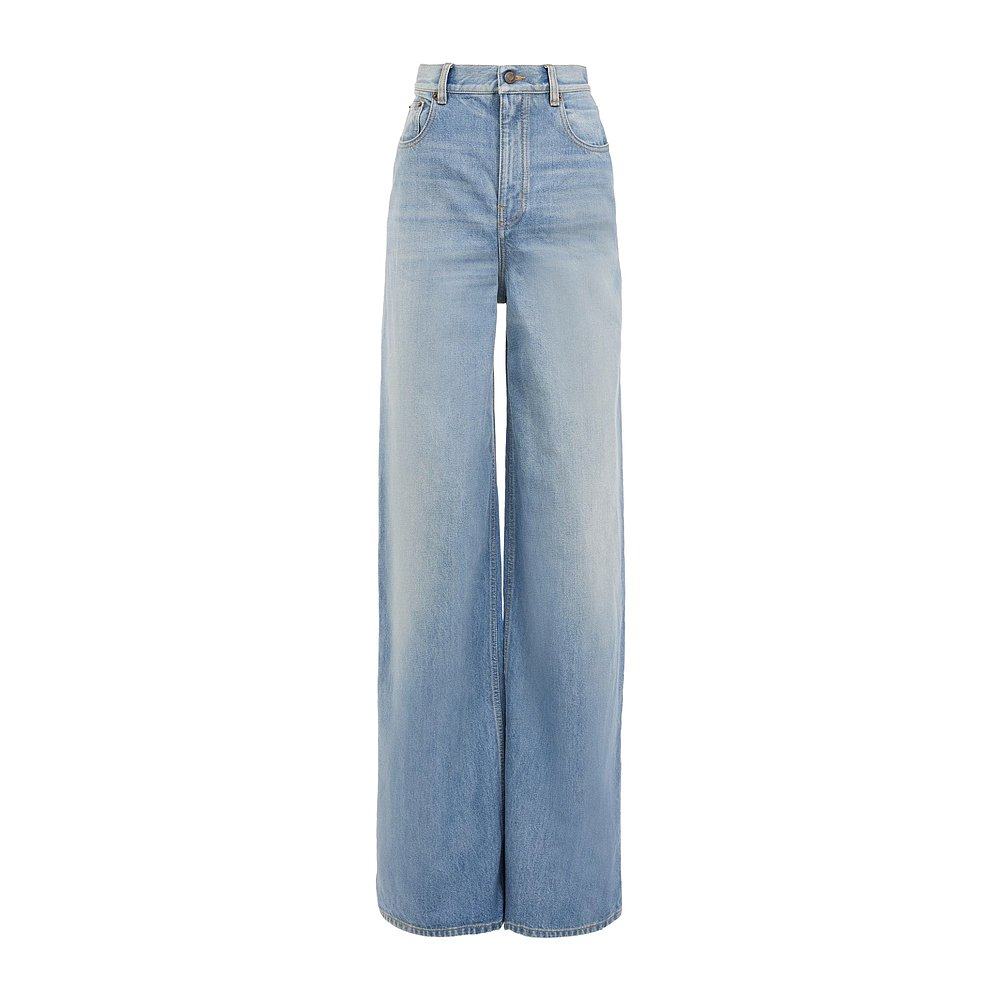 CHLOÉ 女士牛仔裤 CH25UDP3225344N SS2025 蓝色