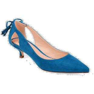 自营 Journee Collection 女装 Bindi 小猫鞋跟 - 蓝绿色 美国奥