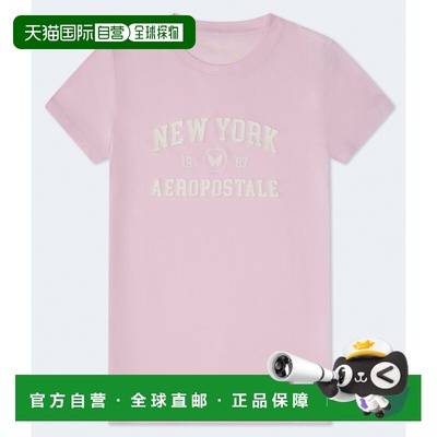 自营Aeropostale New York Applique Graphic Tee - pink 661 美