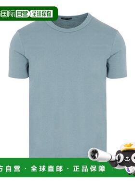 1h可退 香港直邮TOM FORD 男士T恤 T4M081040424 CO 蓝色 短袖圆