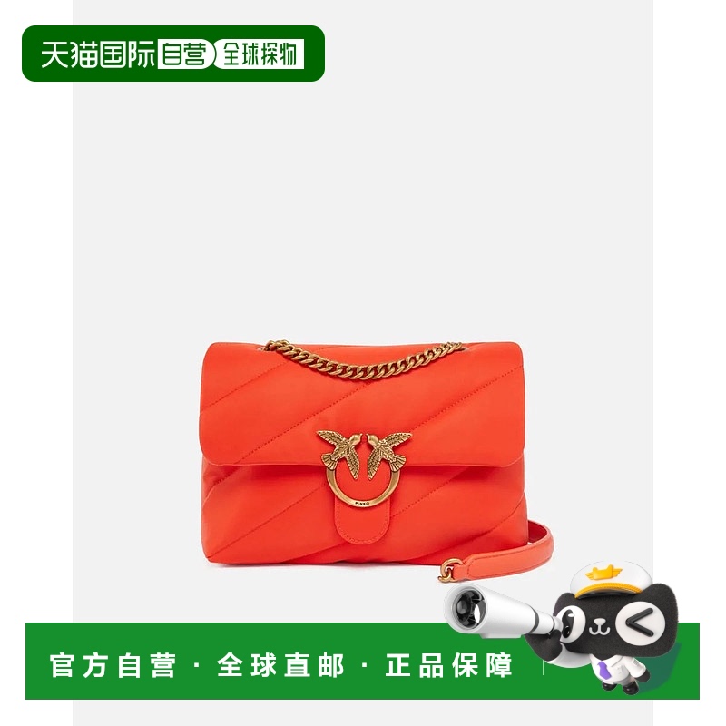 1h可退 香港直邮PINKO 女士单肩包 100038A05FB00QROSSOMANDARINO