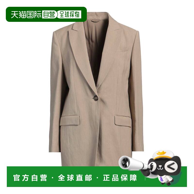 香港直邮Brunello Cucinelli 布内罗 古奇拉利 女士亚麻 西装外套