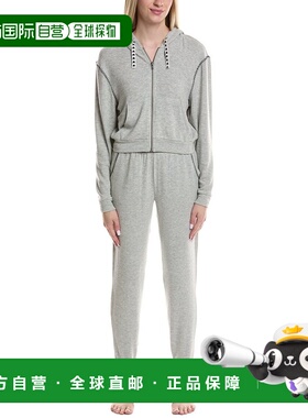 自营PJ Salvage 2pc Cozy & Chic Pajama Set - gray 美国奥莱直