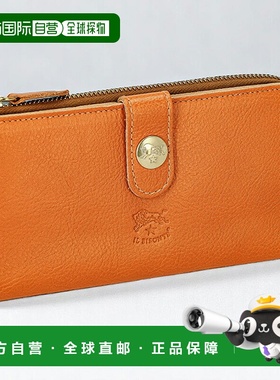 日本直邮IL BISONTE 男女长款钱包 SCW011PV0005 驼色钱包 奢华时