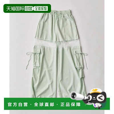 日本直邮官方授权 OLIVE des OLIVE 蕾丝拼接工装裤