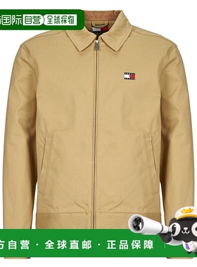 欧洲直邮Tommy Jeans  男衣服 春夏2025 衬衫式外套 TJM REG COTT